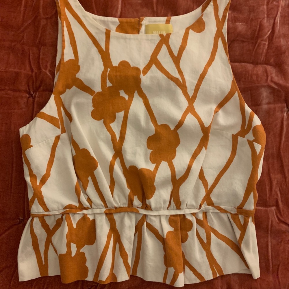 Anthropologie Ochre Vines Top